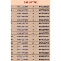 SIM SỐ ĐẸP VIETTEL UPDATE 13-01-2026 - ĐĂNG KÝ CHÍNH CHỦ