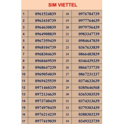 SIM SỐ ĐẸP VIETTEL UPDATE 13-01-2026 - ĐĂNG KÝ CHÍNH CHỦ