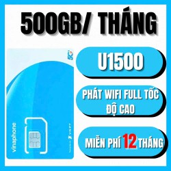 SIM VINAPHONE U1500 500GB/THÁNG(TRỌN GÓI 12 THÁNG) - ĐĂNG KÝ CHÍNH CHỦ SIM VINAPHONE U1500 500GB/THÁNG(TRỌN GÓI 12 THÁNG) - ĐĂNG KÝ CHÍNH CHỦ