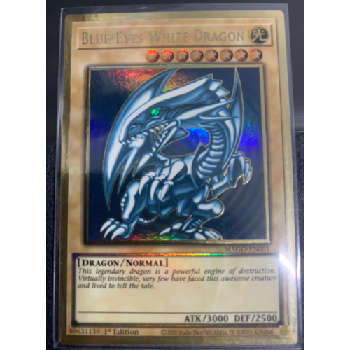 Thẻ Bài  Yu-Gi-Oh - Blue-Eyes White Dragon - MAGO-EN001 - Chính Hãng Konami